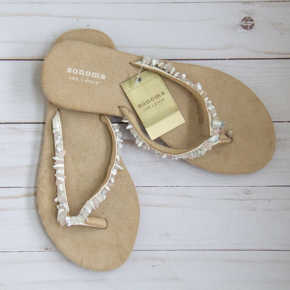 Summer Sandals with Shell Detail